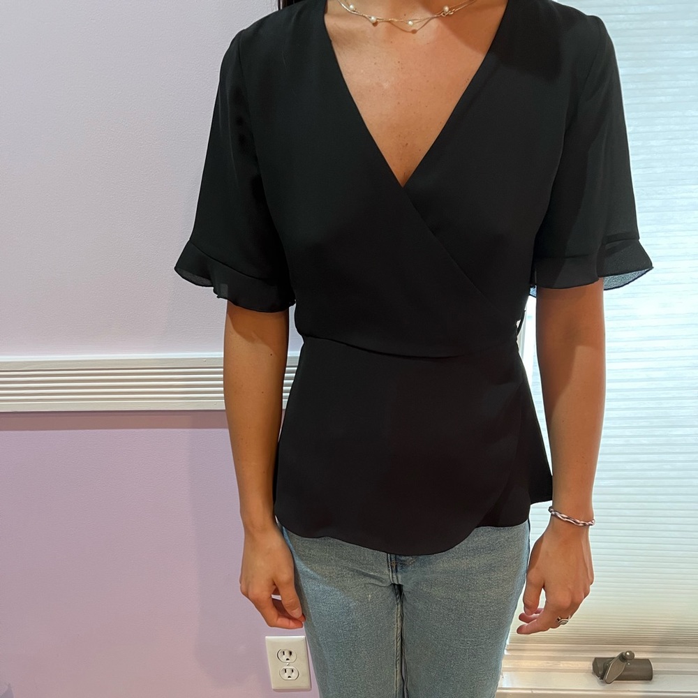 Zara black blouse